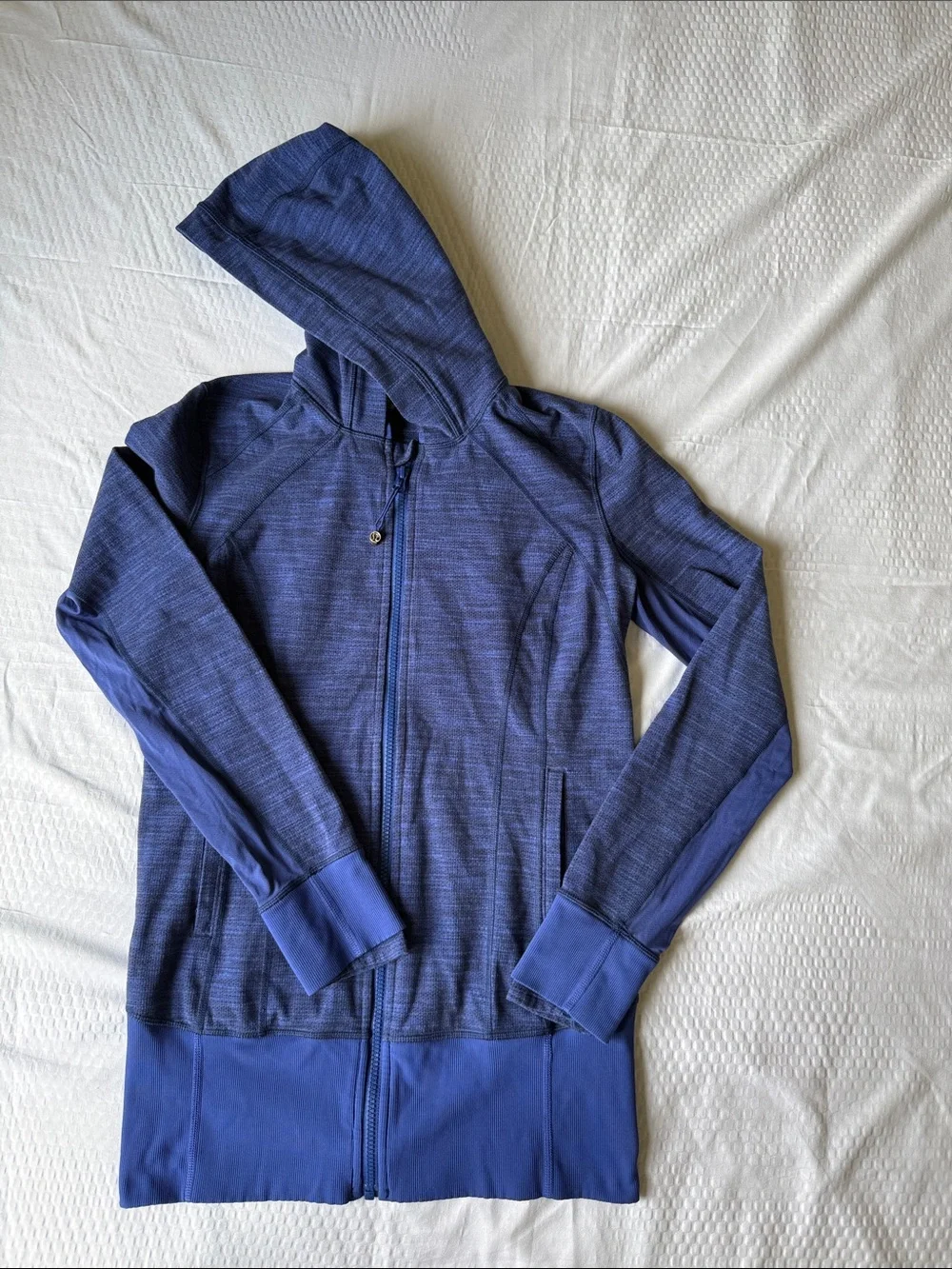 Lululemon Daily Practice Jacket Diamond Jacquard Space Dye Sapphire Blue Naval ✨